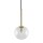 Suspension verre sphère Ø 12 cm étroit réglable en hauteur
