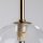 Suspension verre sphère Ø 12 cm étroit réglable en hauteur