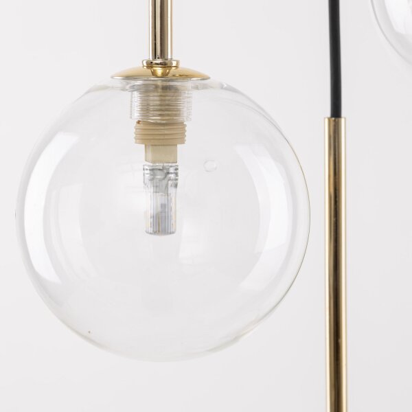 Hängeleuchte Kugel Metall Glas H: max. 145 cm verstellbar