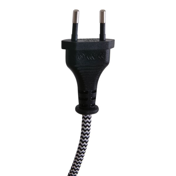 Wandstrahler mit Stecker Metall T:36 cm E27 beweglich