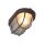 Deckenlampe Riffelglas Metall Braun L:21 cm Industrie