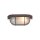 Deckenlampe Riffelglas Metall Braun L:21 cm Industrie