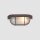 Deckenlampe Riffelglas Metall Braun L:21 cm Industrie