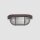 Deckenlampe Riffelglas Metall Braun L:21 cm Industrie