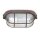 Deckenlampe Riffelglas Metall Braun L:21 cm Industrie