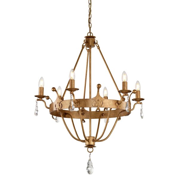 Lustre CAMELOT 10 or Ø71cm raccourcissable Lampe