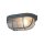 Plafonnier Verre strié Métal Gris L:21 cm Industrie
