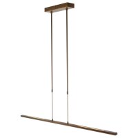 Long plafonnier LED en bronze 122 cm 4000 K dimmable