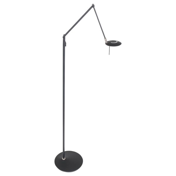 LED Stehlampe Modern Schwarz 185 cm beweglich dimmbar