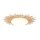 Plafonnier LED bois plastique naturel blanc Ø50 cm