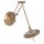 Spot mural LED en bronze avec fiche dimmable mobile
