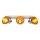 Spot de plafond 3 flammes bois métal 59 cm E27 flexible