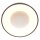 Plafonnier LED métal plastique bronze blanc Ø48 cm