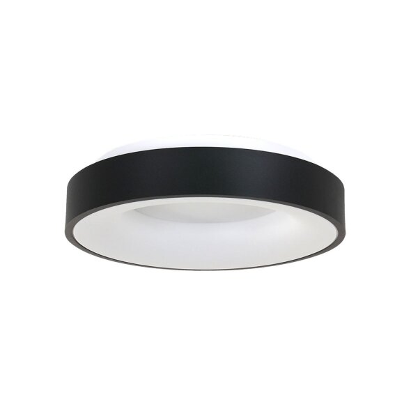 Runde LED Deckenleuchte Schwarz Weiß Ø38 cm 30 W 2700 K