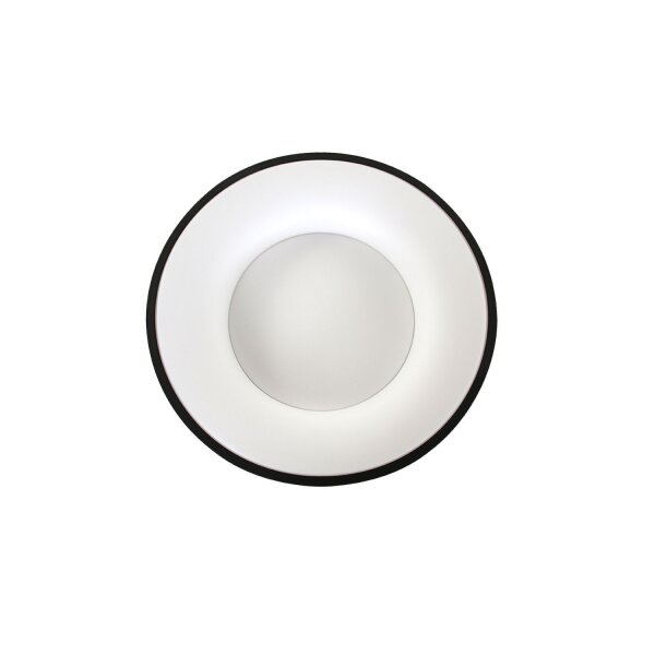 Runde LED Deckenleuchte Schwarz Weiß Ø38 cm 30 W 2700 K