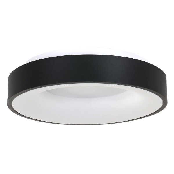 Schwarze LED Deckenlampe Metall Kunststoff 40 W 2700 K