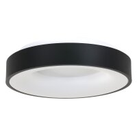 Schwarze LED Deckenlampe Metall Kunststoff 40 W 2700 K