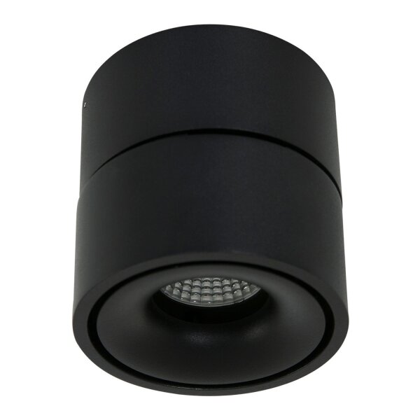 LED Deckenspot Metall Schwarz Ø78 cm rund 8 W 2700 K