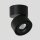 LED Deckenspot Metall Schwarz Ø78 cm rund 8 W 2700 K
