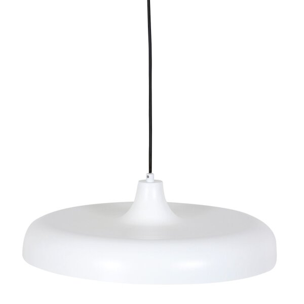 Weiße Hängelampe Metall Ø50 cm rund E27 Modernes Design