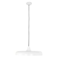 Wei&szlig;e H&auml;ngelampe Metall &Oslash;50 cm rund E27 Modernes Design
