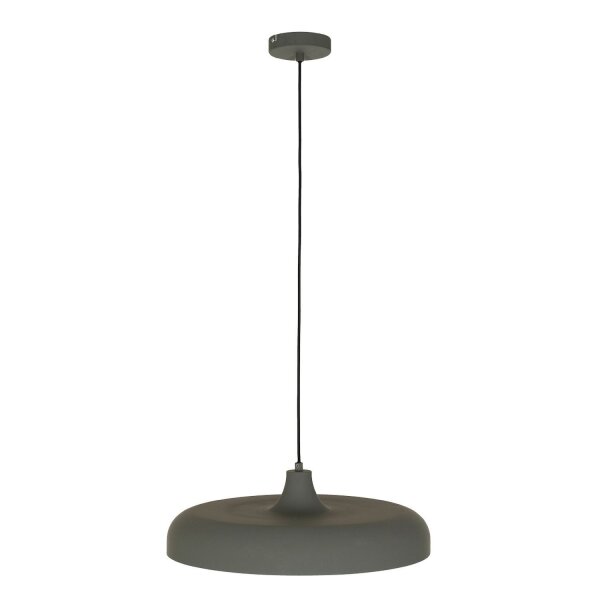 Hängelampe Metall Grau L:50 cm rund E27 Modernes Design