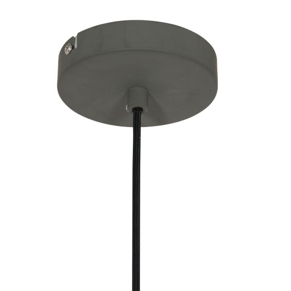 Hängelampe Metall Grau L:50 cm rund E27 Modernes Design