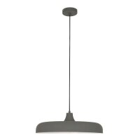 H&auml;ngelampe Metall Grau L:50 cm rund E27 Modernes Design