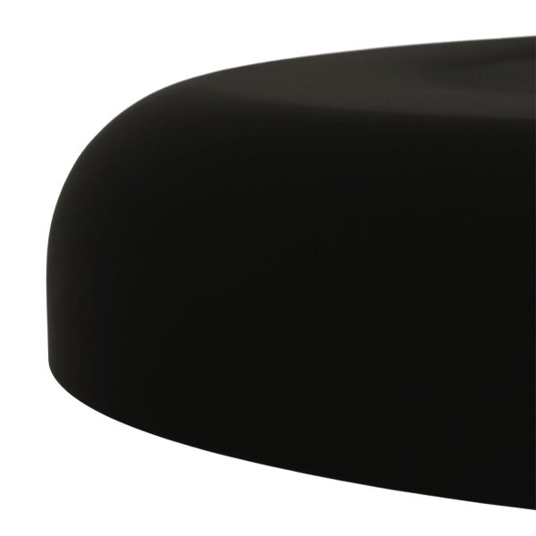 Schwarze Pendelleuchte Metall L:50 cm rund E27 Modern