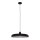 Schwarze Pendelleuchte Metall L:50 cm rund E27 Modern