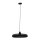 Schwarze Pendelleuchte Metall L:50 cm rund E27 Modern