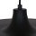Schwarze Pendelleuchte Metall L:50 cm rund E27 Modern