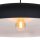 Schwarze Pendelleuchte Metall L:50 cm rund E27 Modern