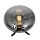Stilvolle Tischlampe Metall Glas in Rauchgrau E27 22 cm