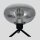 Stilvolle Tischlampe Metall Glas in Rauchgrau E27 22 cm