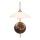 Applique avec fiche dimmable verre métal incl. G9