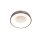 Plafonnier LED rond en bronze blanc Ø30 cm élégant