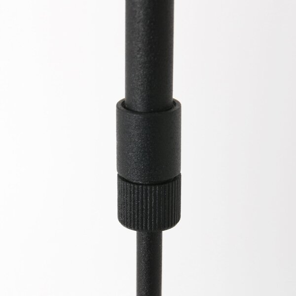Große LED Pendelleuchte Metall Schwarz L:120 cm 4000 K