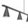 Große LED Pendelleuchte Metall Schwarz L:120 cm 4000 K