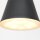 Große LED Pendelleuchte Metall Schwarz L:120 cm 4000 K
