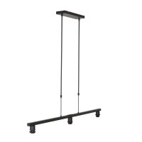 Suspension Noir Gris Métal Tissu 140 cm confortable