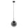 Suspension élégante Noir Gris Fumé E27 Ø25 cm