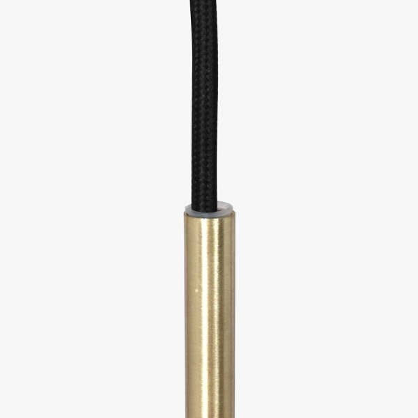 Stylische Pendelleuchte Schwarz Bernstein E27 Ø30 cm