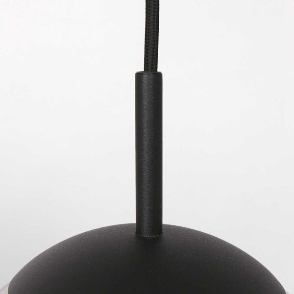 Hängelampe Schwarz Rauchgrau E27 Ø30 cm stylisch Modern