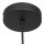 Hängelampe Schwarz Rauchgrau E27 Ø30 cm stylisch Modern