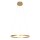 Runde LED Pendelleuchte in Gold B:60 cm 42 W stilvoll