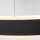 LED Hängelampe Schwarz Ø60 cm rund 42 W 2700 K stilvoll