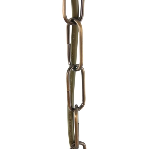 Hängelampe Glas Metall in Bronze B:23 cm E14 elegant