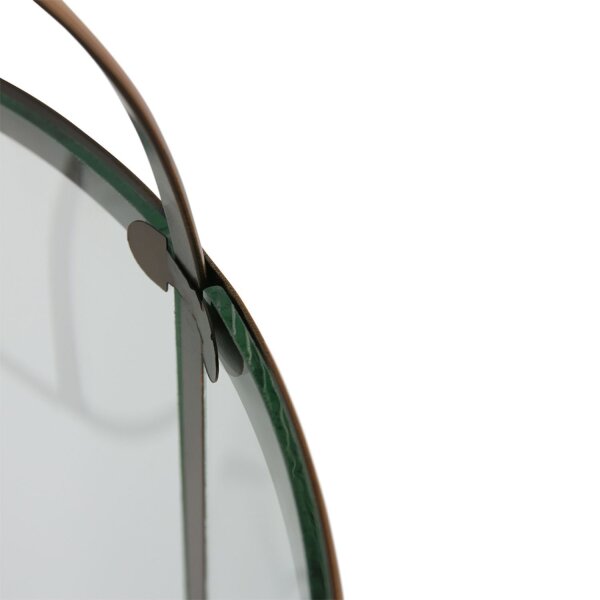 Hängelampe Glas Metall in Bronze B:31 cm E14 stilvoll