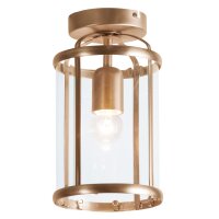 Deckenlampe Glas Metall in Bronze Ø16 cm E27...
